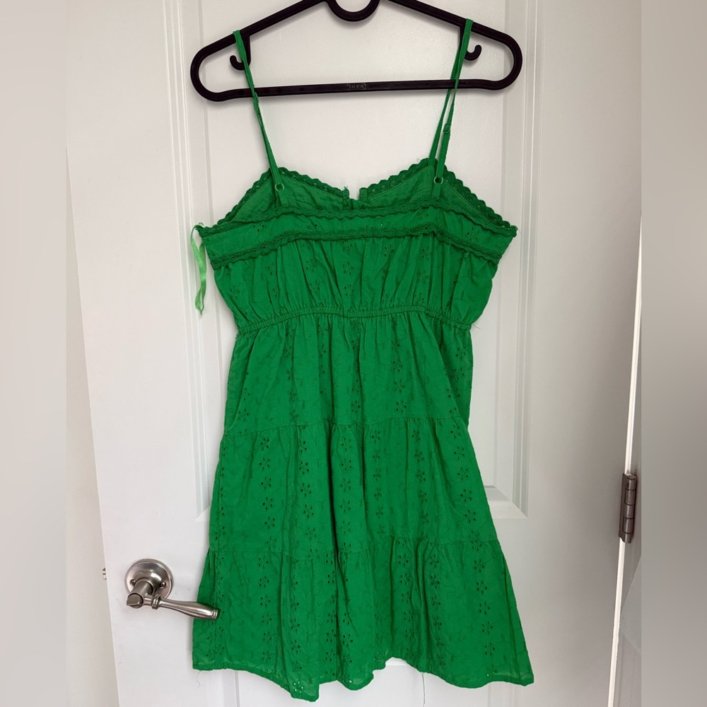 Green Mini Sundress - Picture 2 of 3